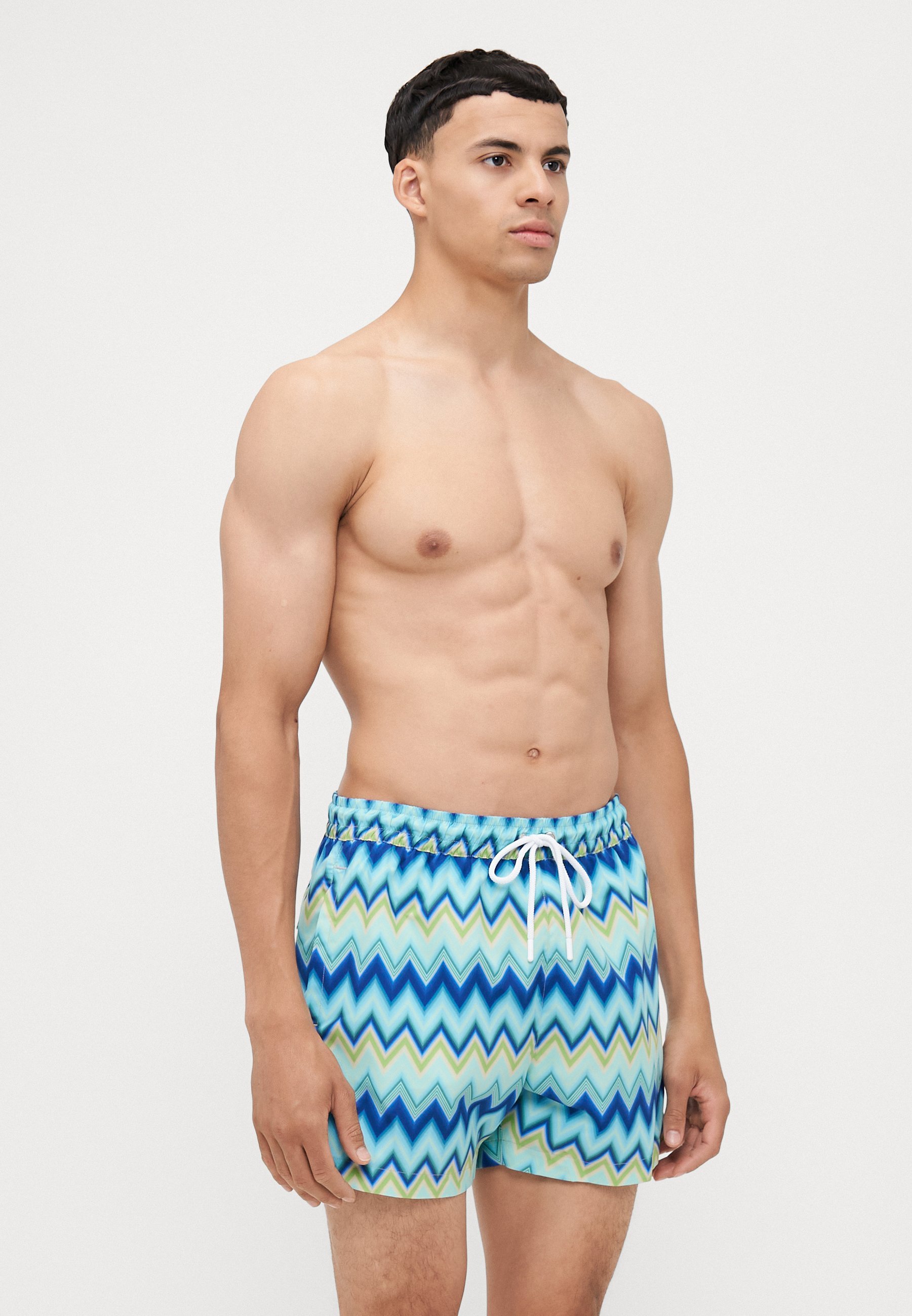 Pantaloncini da bagno Missoni di media lunghezza - blu/verde