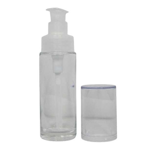 Glazen flesje van 30 ml Douceur crème met pompje