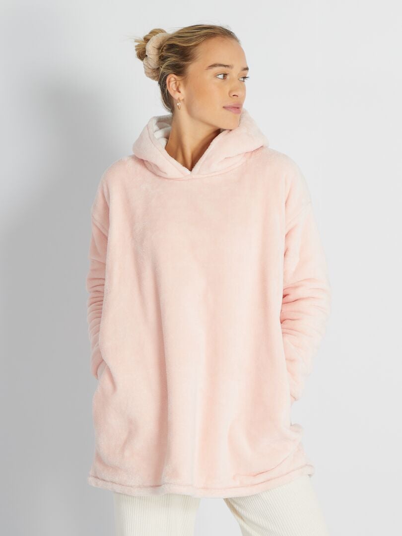 Sudadera de punto afelpado - ROSA