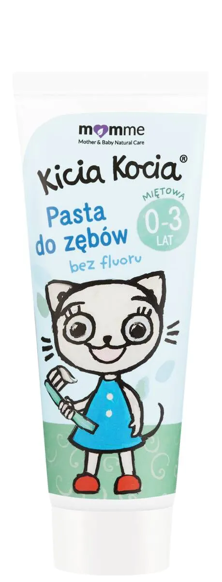 Momme Żelowa Pasta do zębów 0-3 Bez Fluoru Sm. Miętowy