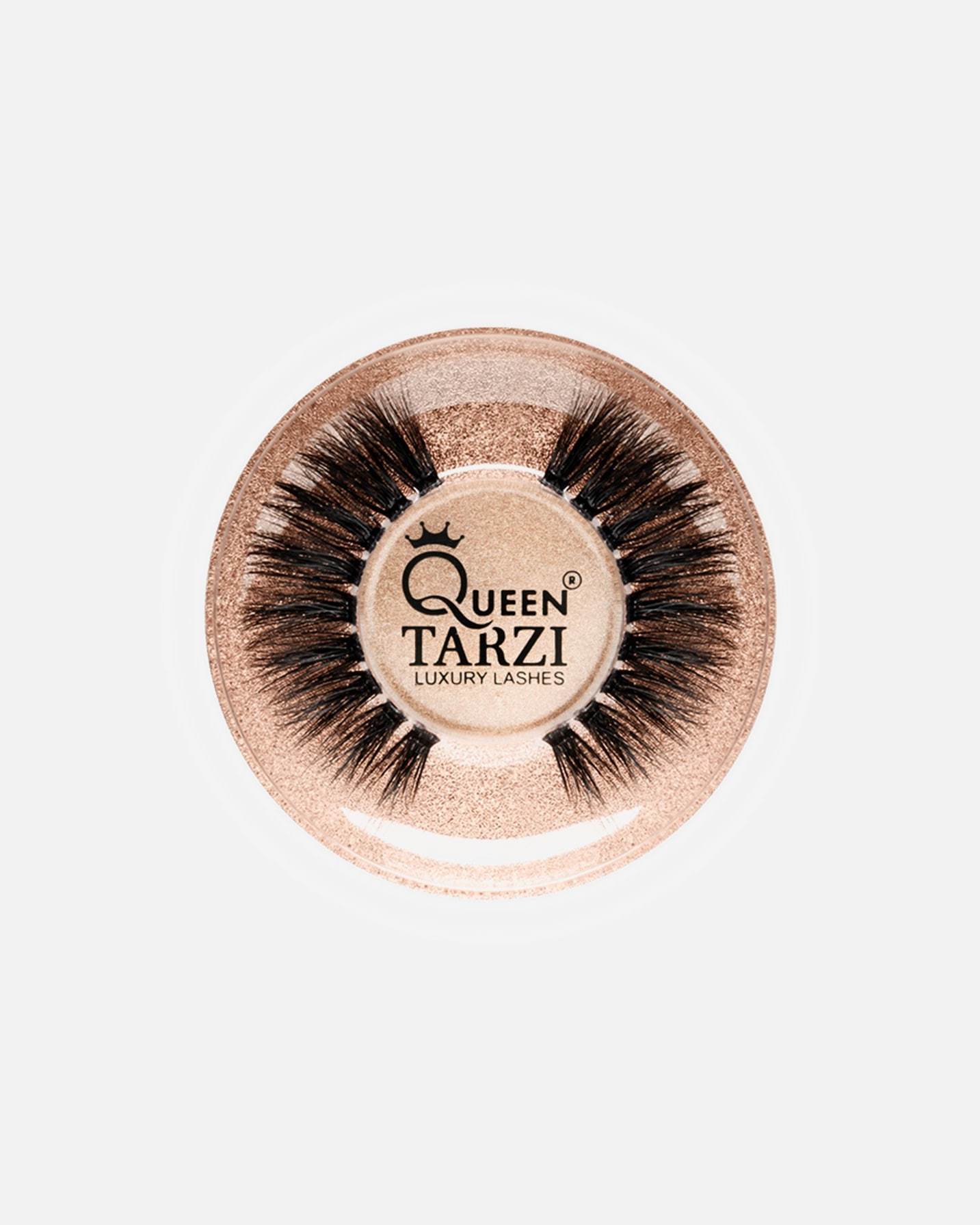Luxusné umelé mihalnice Queen Tarzi Bella 3D Vegánske – 1 pár