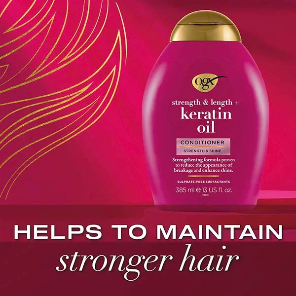 OGX Anti-Breakage+ keratin olajos balzsam 385ml