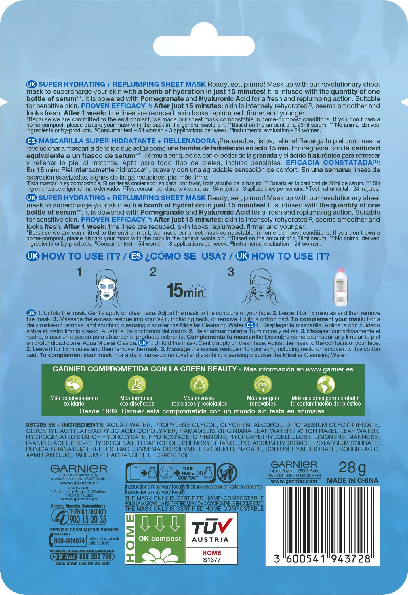 Skin Active revitalizirajuća hidratantna maska za lice Maske za lice