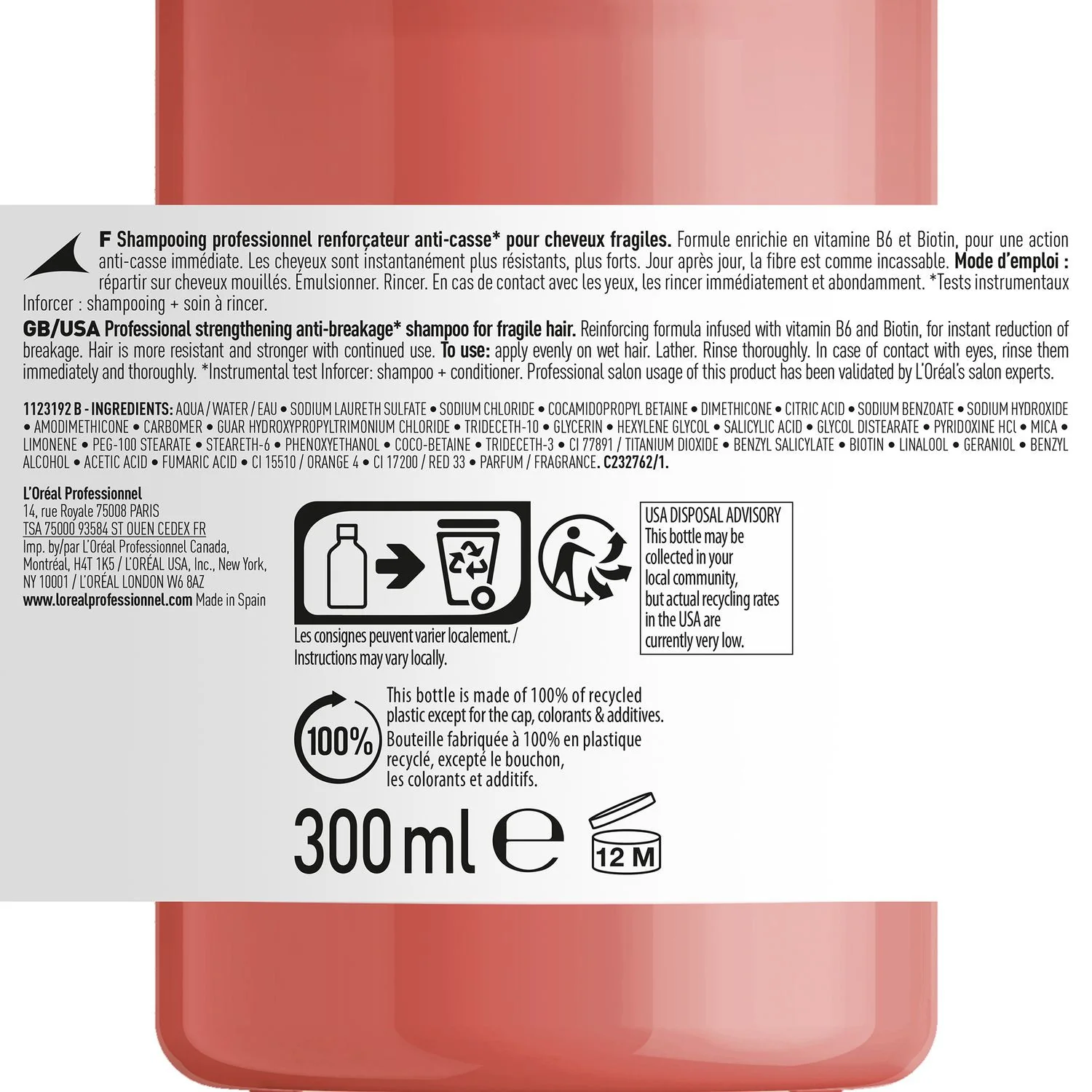 SERIE EXPERT New Inforcer Shampoo - Shampoo Rinforzante