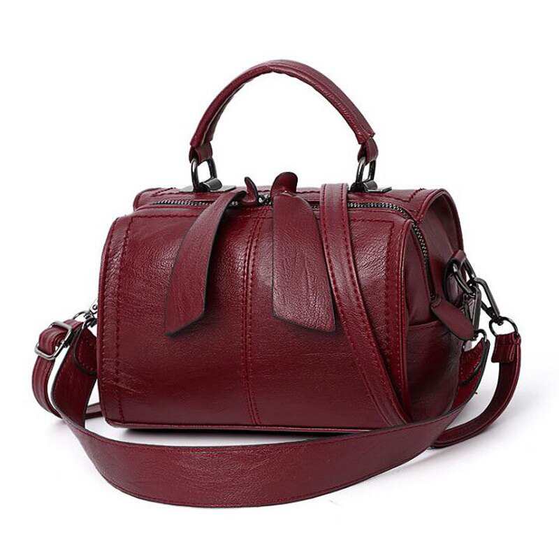 Sac à main en cuir PU souple, sac bandoulière femme de haute qualité, sac Boston, cabas femme, WLHB1976