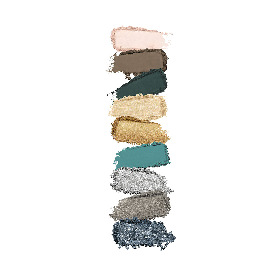 NOVA GLAMOUR PALETA SJENILA ZA OČI S VIŠE ZAVRŠNICA 06 Green Vibes