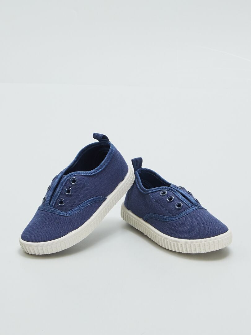 Canvas sneakers - BLAUW