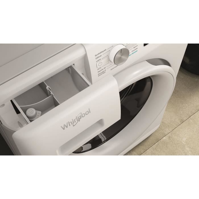 Lavatrice a carica frontale WHIRLPOOL FFBS8469WVFR FreshCare - 8 kg - Induzione - Larghezza 60 cm - 1400 giri/min - Classe energetica A - Bianca