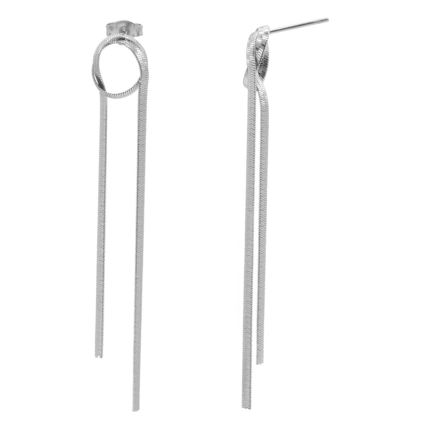 Heideman Boucles d'oreille Enya couleur argentée polie
