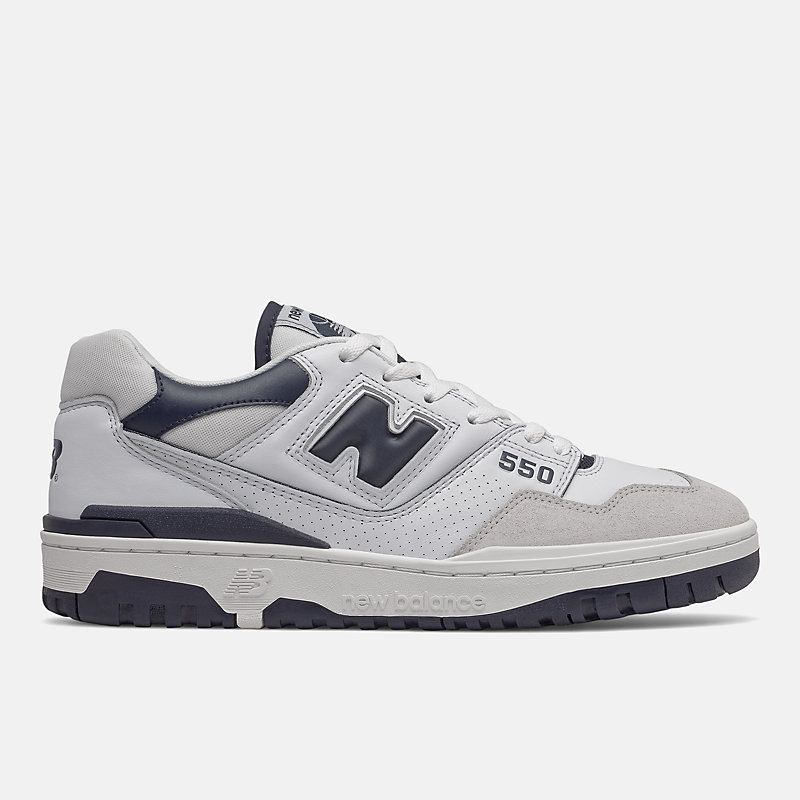 Unisex BB550 - Biały z motywem Team Navy