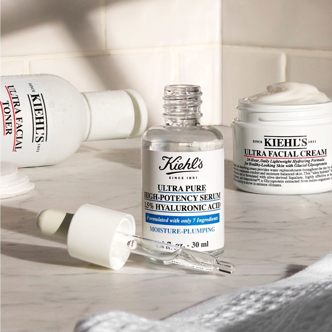 Kiehl's hialurono rūgšties serumas „Pure Serum“ itin grynas didelio stiprumo serumas su 1,5 % hialurono rūgštimi – 30 ml