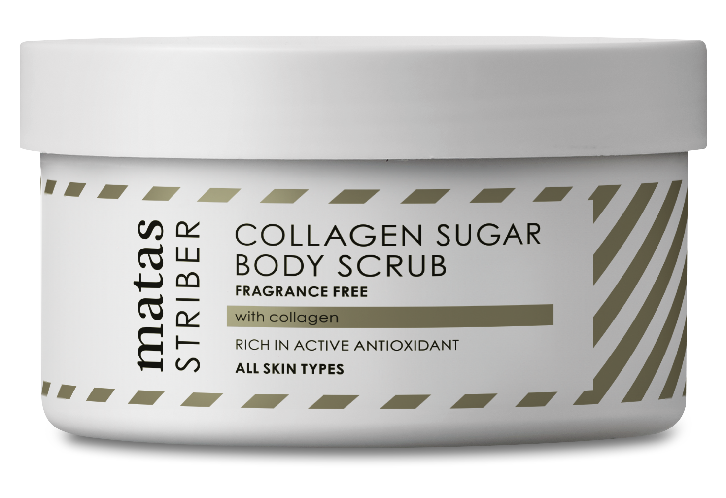 Exfoliant corporal cu colagen și zahăr, fără parfum, 250 g - MATAS STRIBER