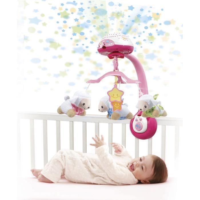 VTECH - Vtech Baby - Lichtgevende mobiel met schaapjes (roze)