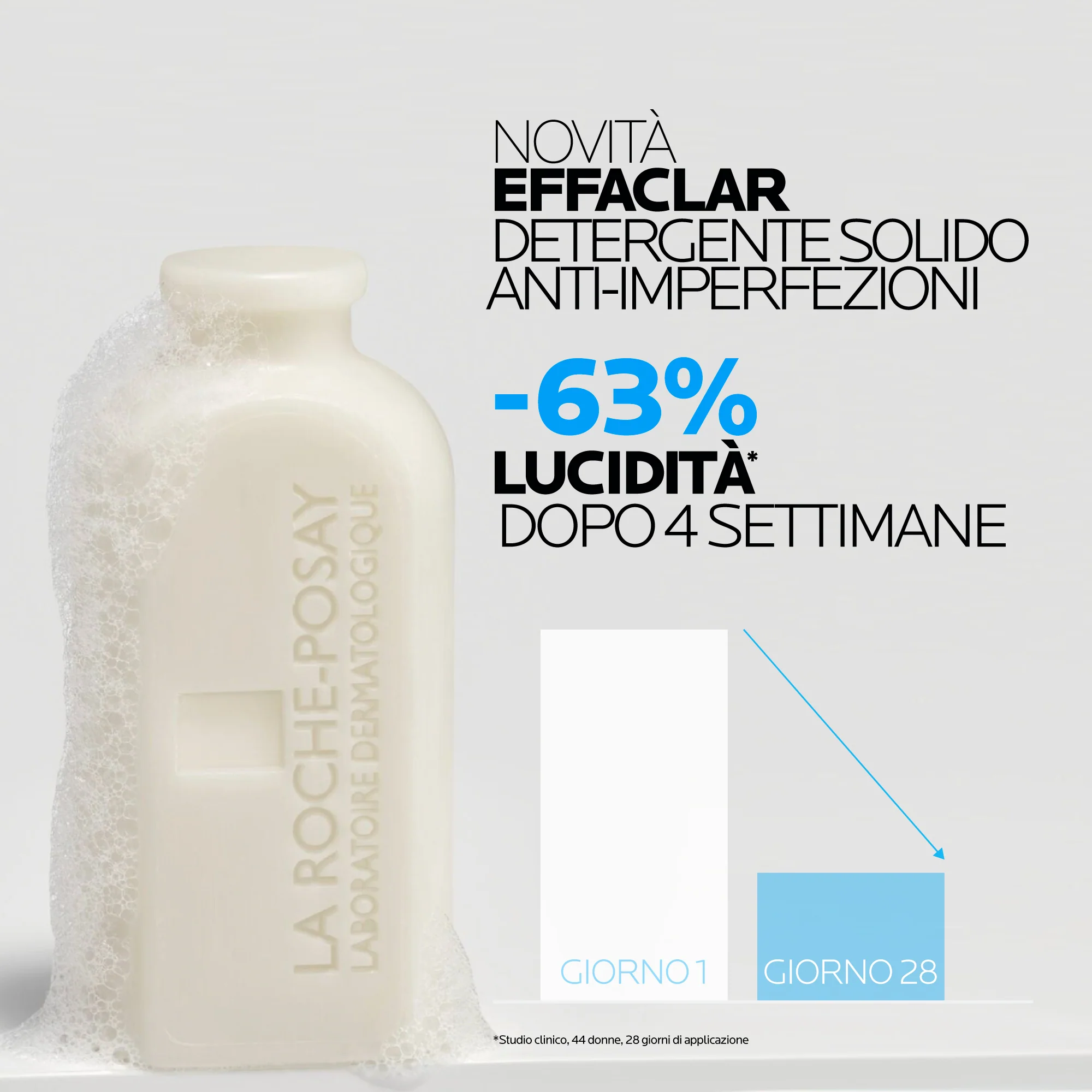 Effaclar Effaclar Foaming Bar detergente solido anti-imperfezioni - Sapone detergente viso