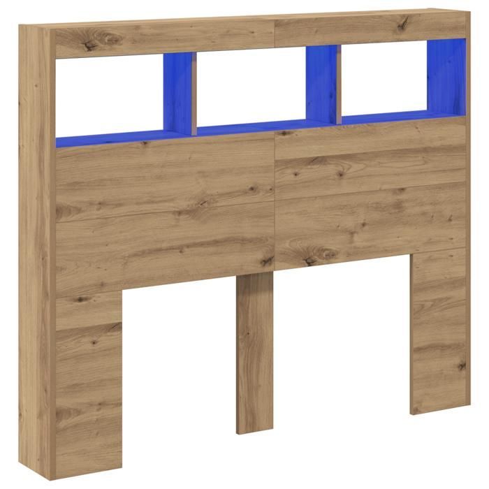 Cabecero de roble artesanal vidaXL, madera de ingeniería, 869112