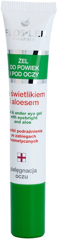 FlosLek Pharma acu kopšanas gels ar acu bumbām un alveju