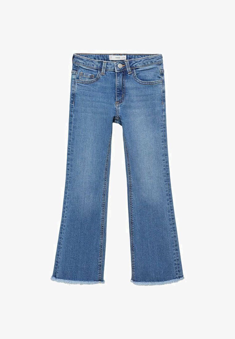 Mango Kids FRAYED - Uitlopende jeans - blauw