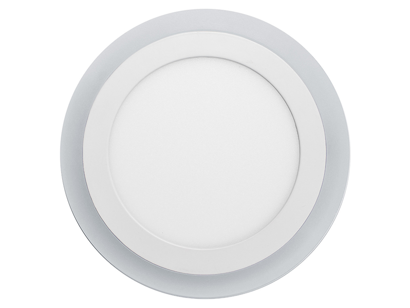 Plafon Clik LED 20 cm aluminiowy biały