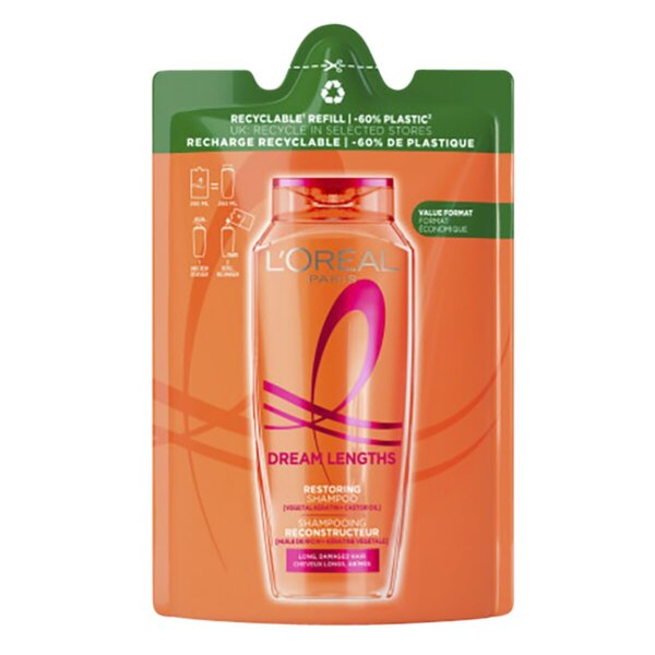 L'Oréal Paris Elseve Dream Lengths Șampon Rezervă 250 ml