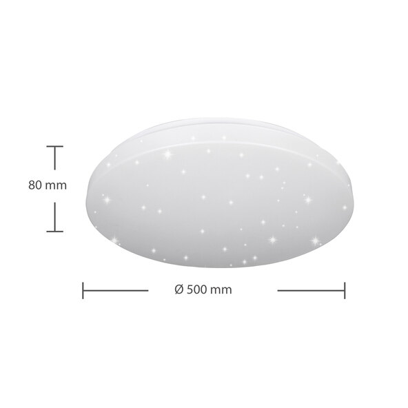 Φωτιστικό οροφής LED Reva Star Round, Ø 50 cm
