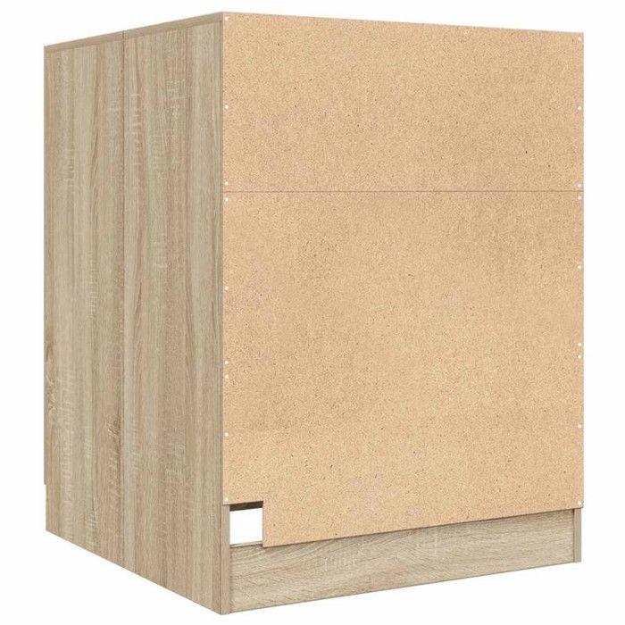 Mobile per lavatrice in rovere Sonoma, 70,5x71,5x91,5 cm