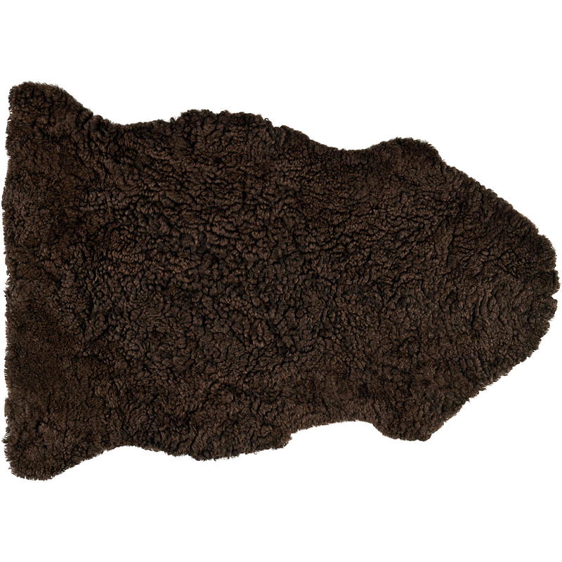 Hjem Lammeskind 85 cm krøllet mørkebrun