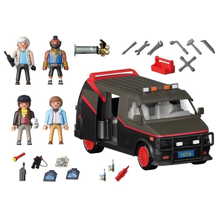 PLAYMOBIL 70750 Der A-Team-Van, Oldtimer, Erwachsene, Sammlerauto