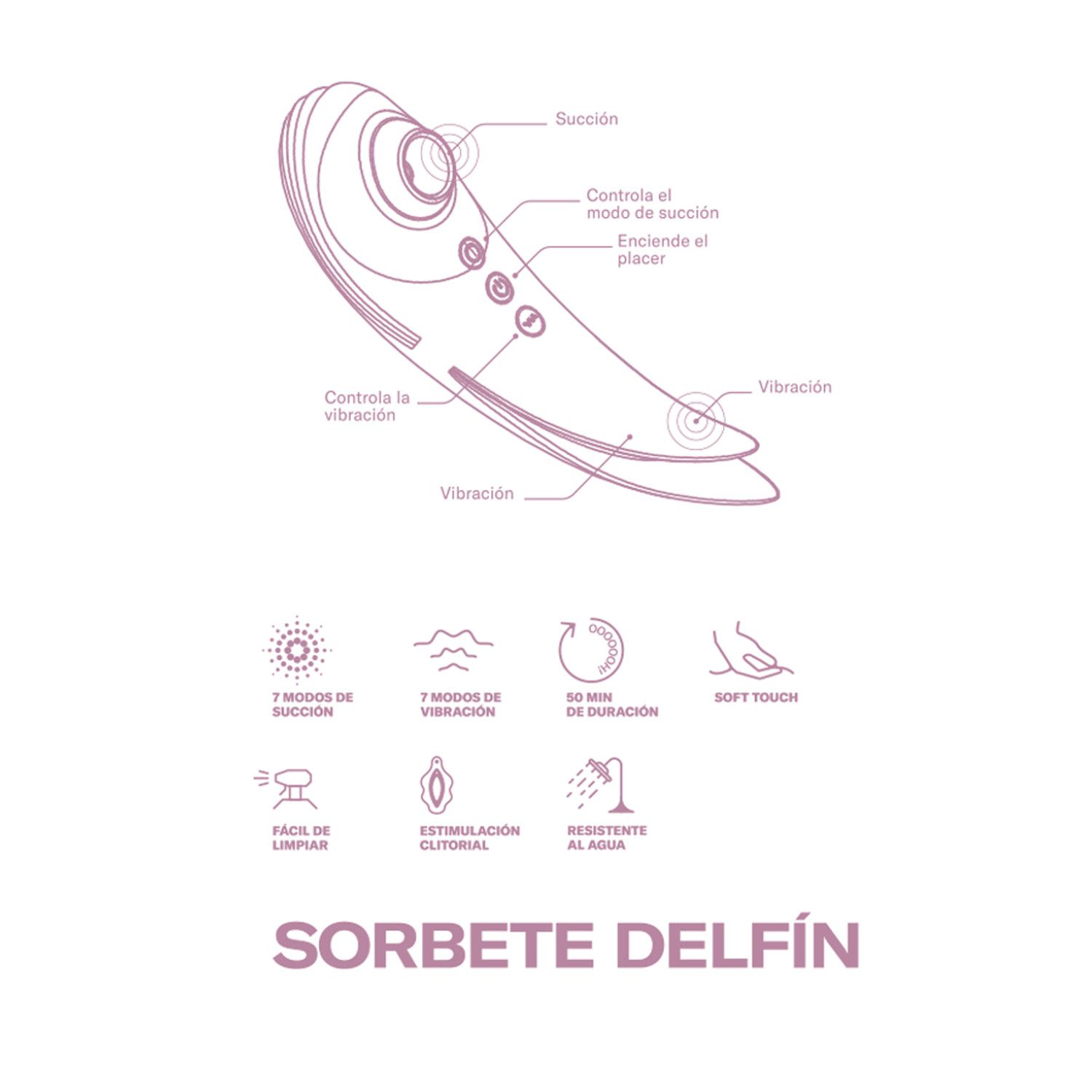 Delfinų siurbimo šerbetas Klitorio siurbimo žaislai