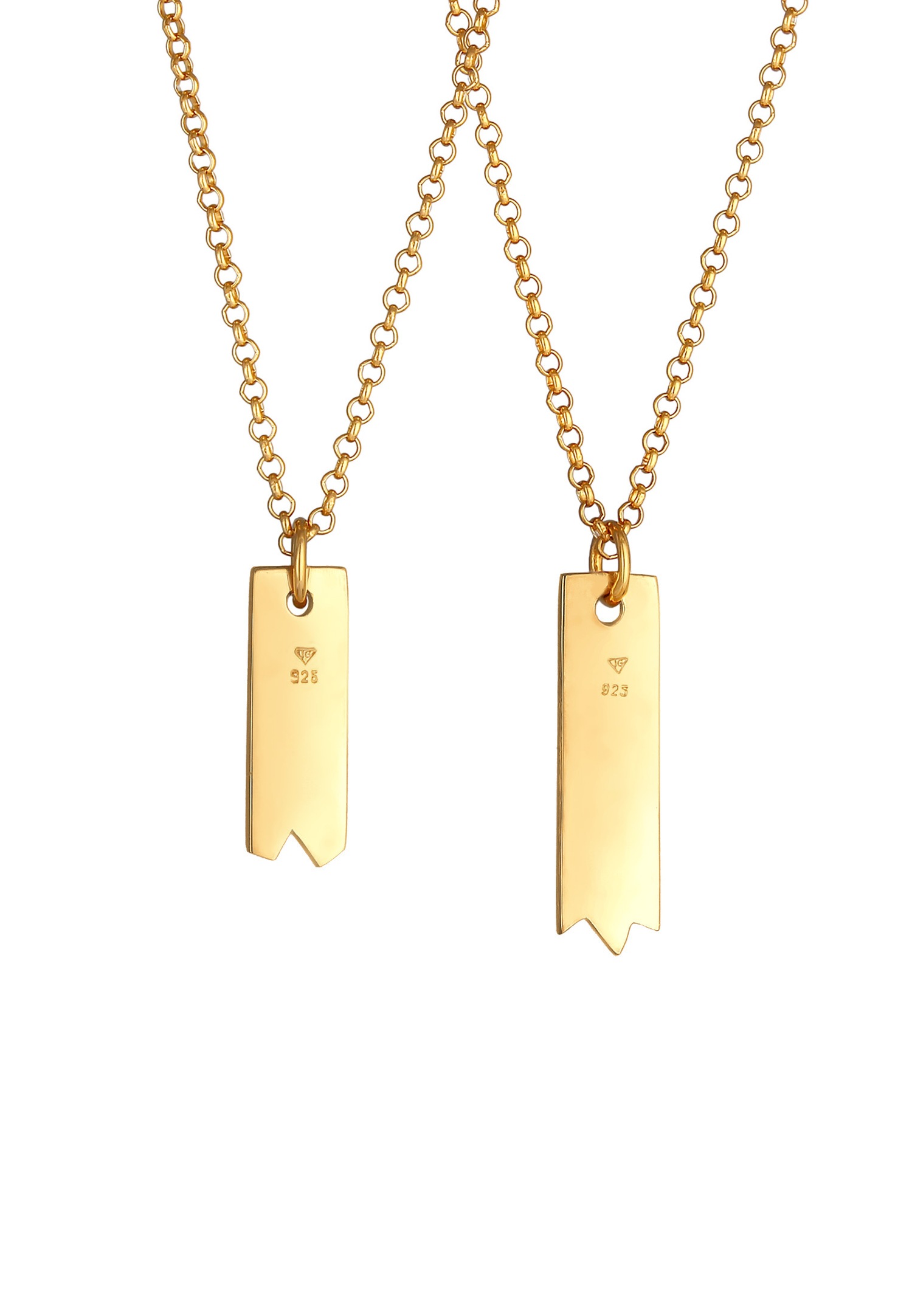 Elli Dames Bar Partner Friendship Love Set Basic Minimal en argent sterling 925