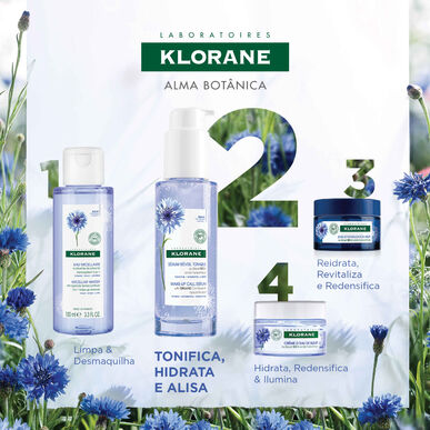 Klorane Cornflower Wake-Up Call Serum, orgaaninen kosteuttava seerumi hyaluronihapolla, 50 ml