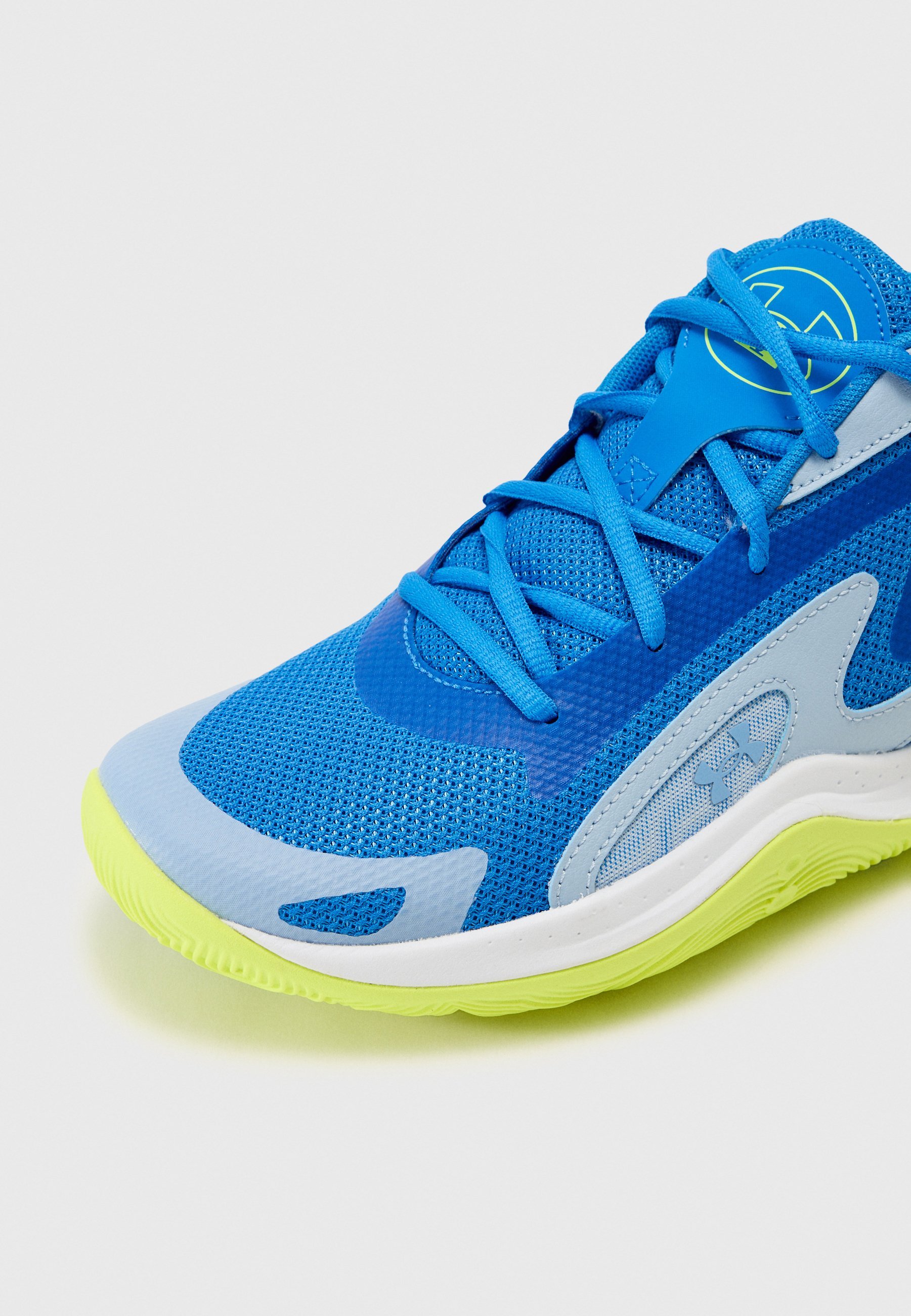 Under Armour JET 25 UNISEX - Scarpe da basket - blu/grigio/arancione
