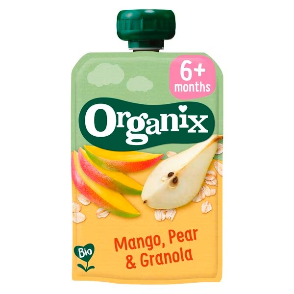 Organix 6+M Mango, granola in granola Knijpfruit<br>100g