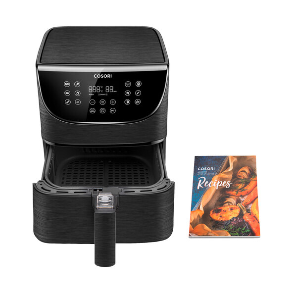 Friteuză cu aer cald premium, 5,5 l, 1701 W, neagră