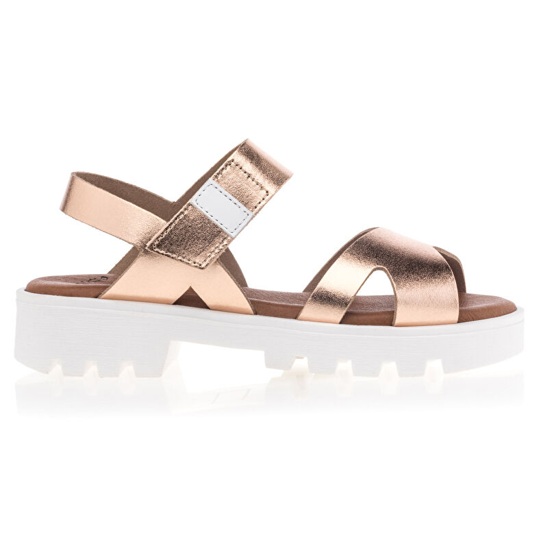 Sandalias amarillas para niña / Zapatos de punta abierta