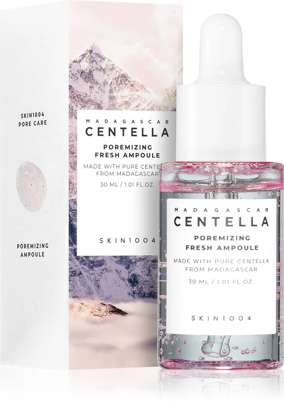 SKIN1004 Madagascar Centella Poremizing Fresh Ampoule Sérum Facial Detoxificante para Suavizar a Pele e Reduzir os Poros