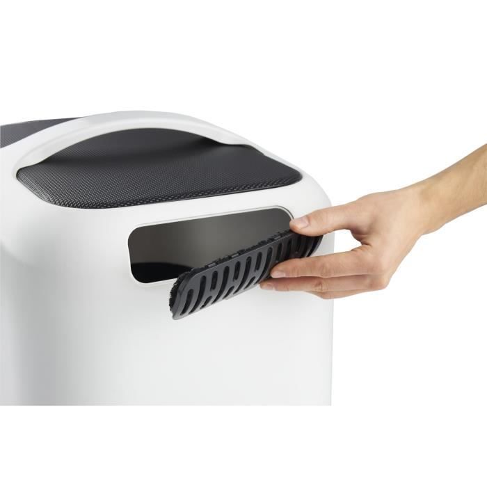 ROTHO - Cat litter box 51 x 39 x 40 cm - Litter tray - Mistletoe White