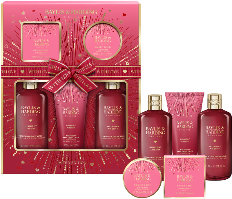 Conjunto de presente para corpo Baylis & Harding Midnight Cherry