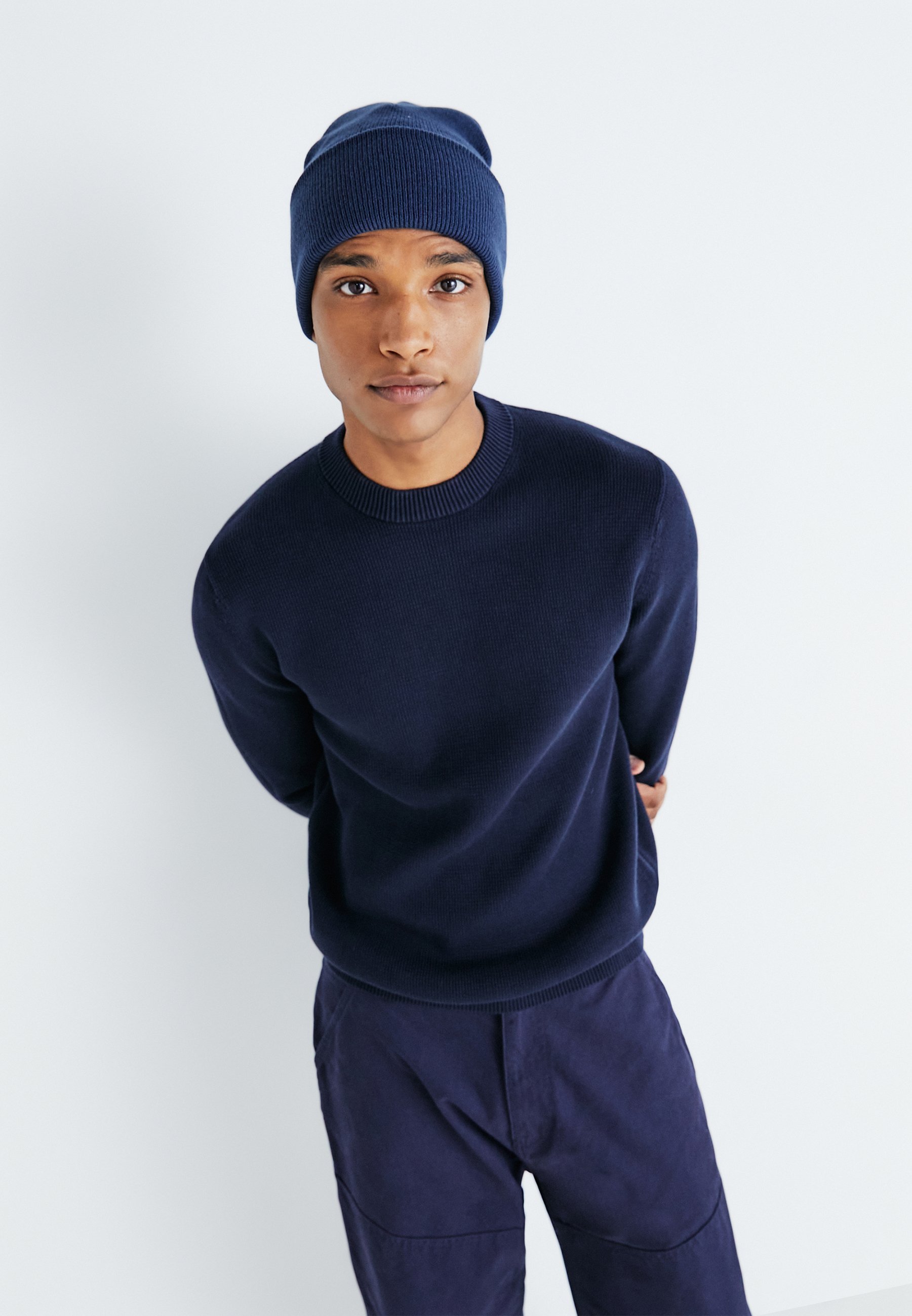 Geselecteerde Homme SLHDANE STRUCTURE CREW NECK - Jumper - sky captain