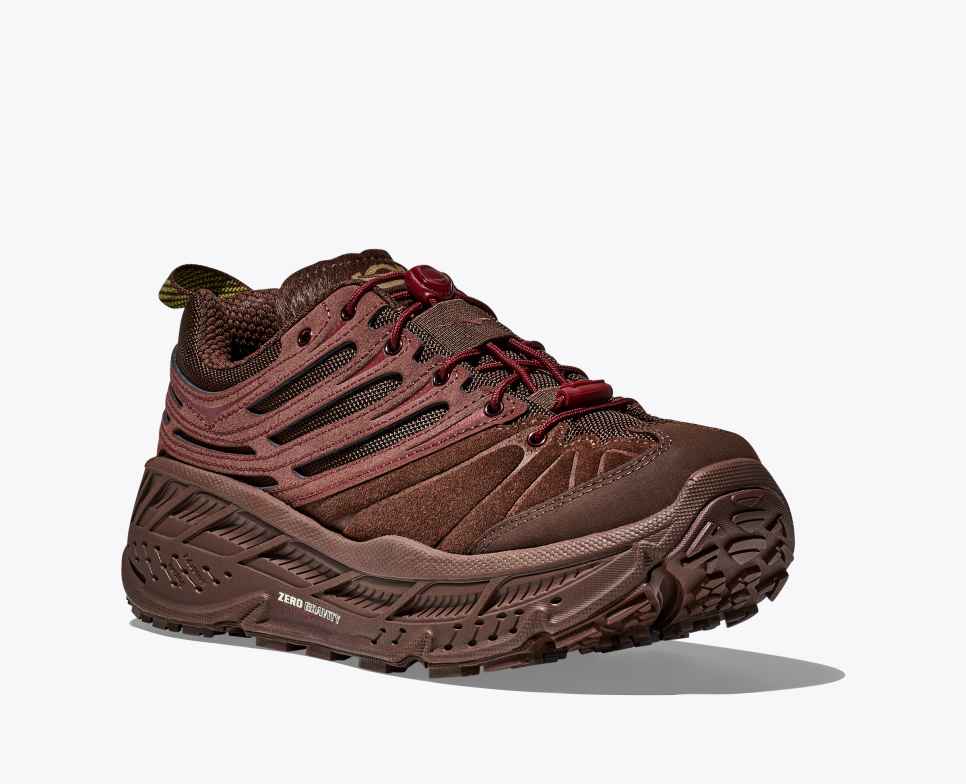 HOKA Elite Terrain System Stinson EVO OG Cold Brew / Varsity Burgundy