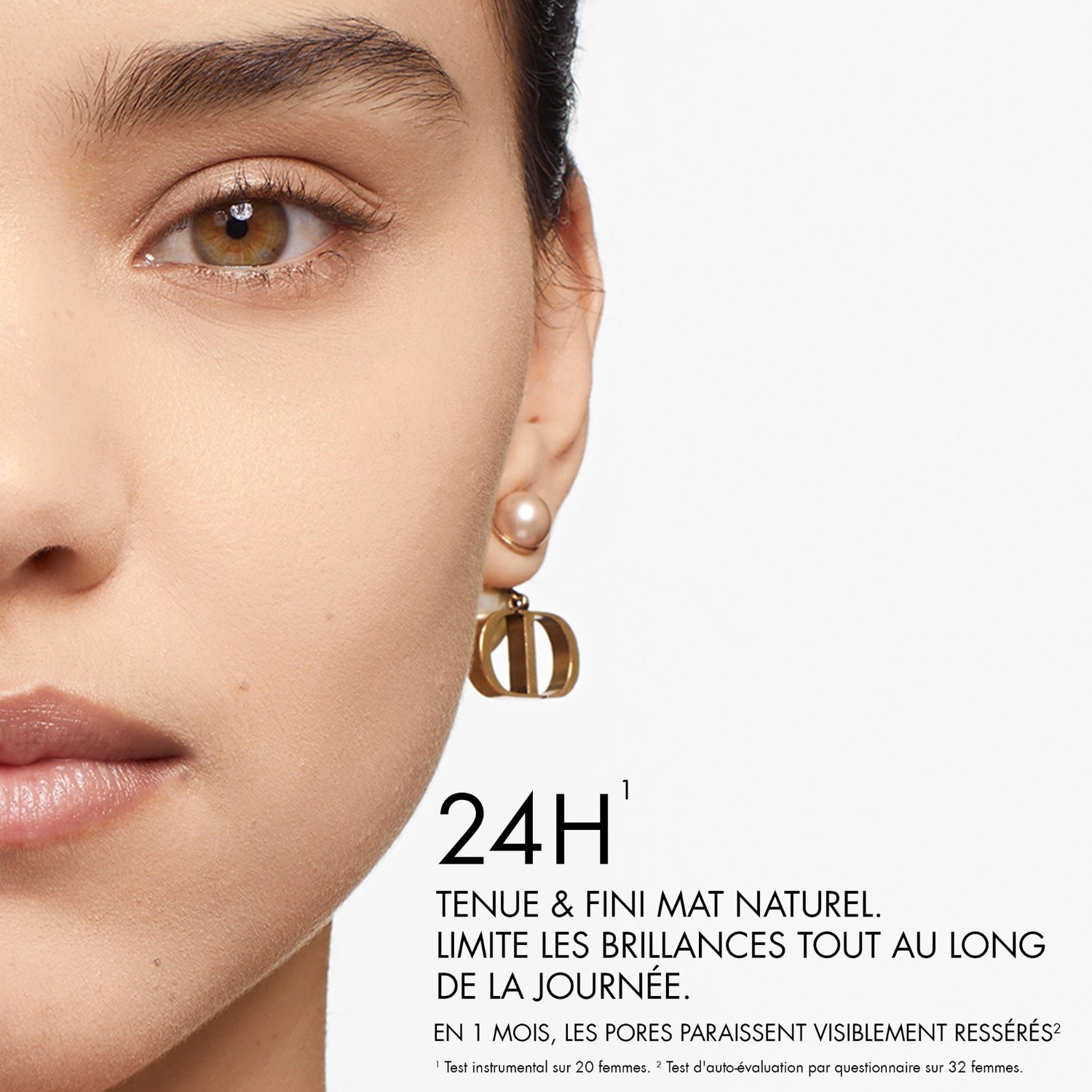 DIOR Fond de teint mat - Tenue 24h - Sans transfert - Formule Clean