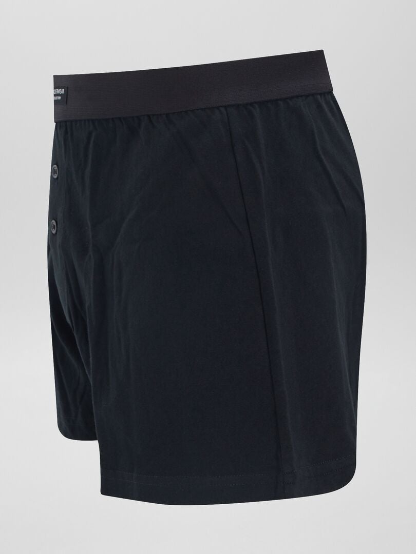 Conjunto de 3 cuecas boxer de cor sólida - CINZA