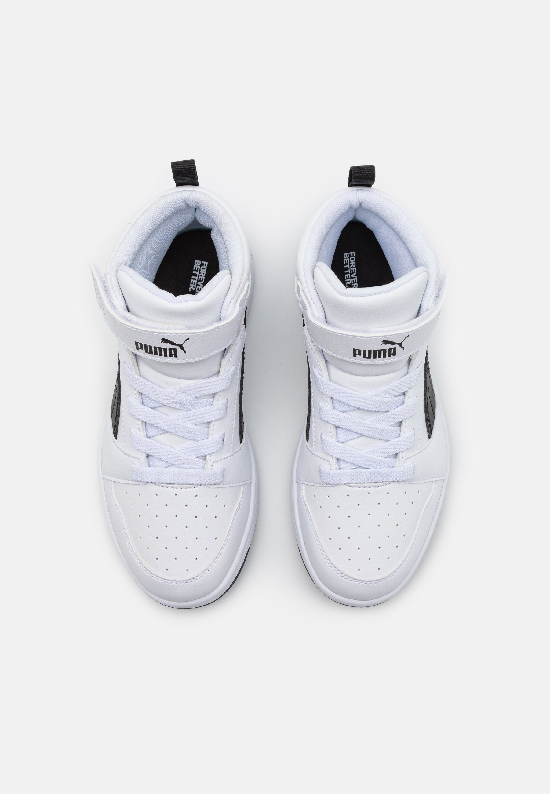 Puma REBOUND V6 MID UNISEX - Hoge sneakers - wit/zwart
