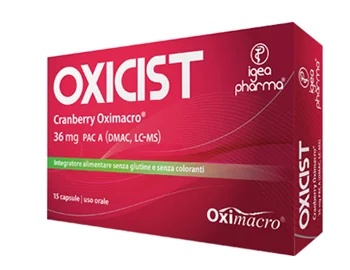 IGEA PHARMA Oxicicist Complemento alimenticio para el tracto urinario 15 cápsulas