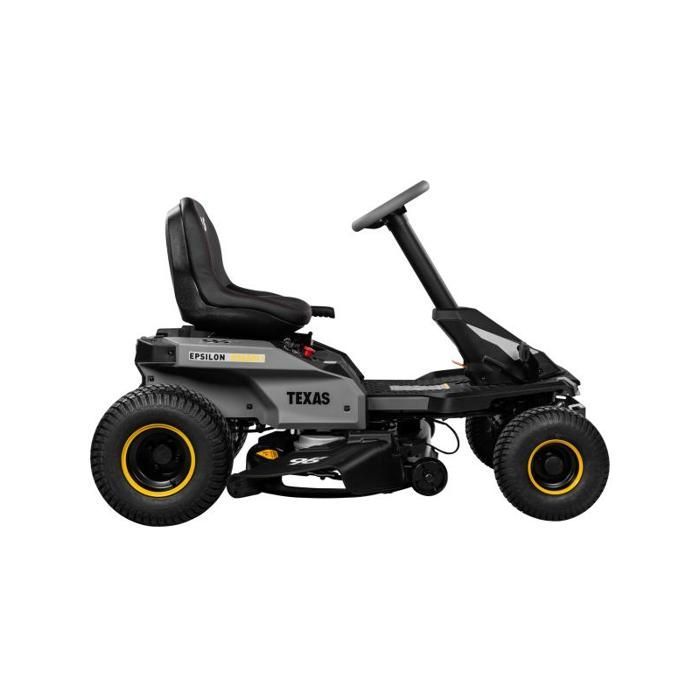 TEXAS Epsilon R9600Li Accu-aangedreven zitmaaier – 96 cm, 72V, tot 4000 m² De TEXAS Epsilon R9600Li is een grasmaaier