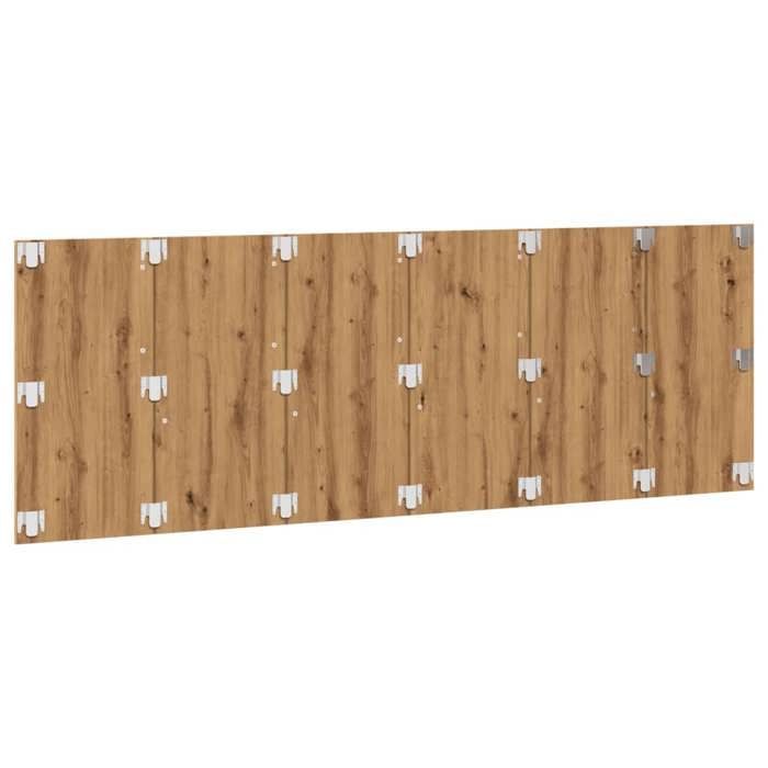 Cabecero de pared vidaXL, fabricado artesanalmente en madera de roble, cabecero para dormitorio, cabecero para cama doble 856831