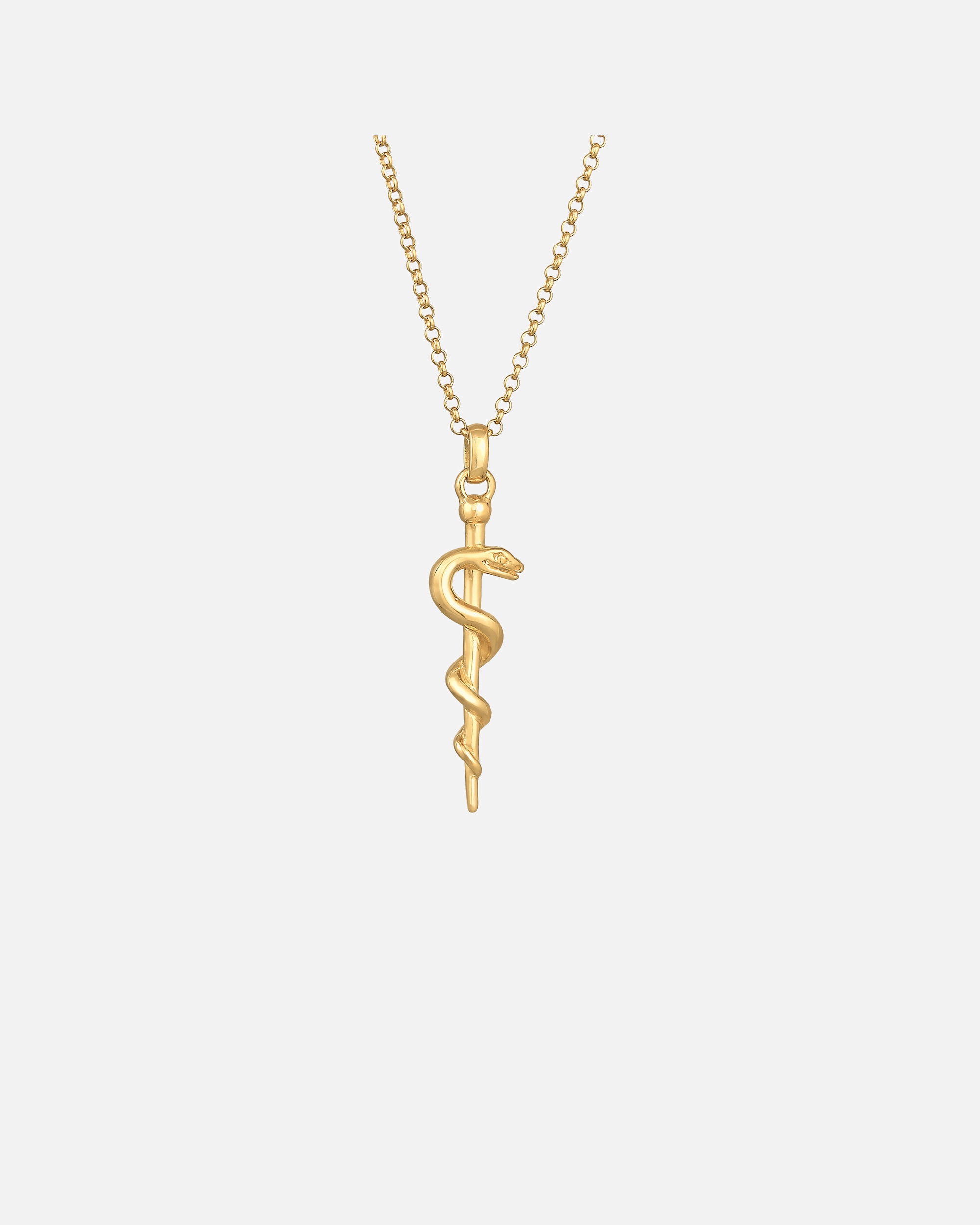 Elli Pendentif femme serpent moderne en argent 925 sterling
