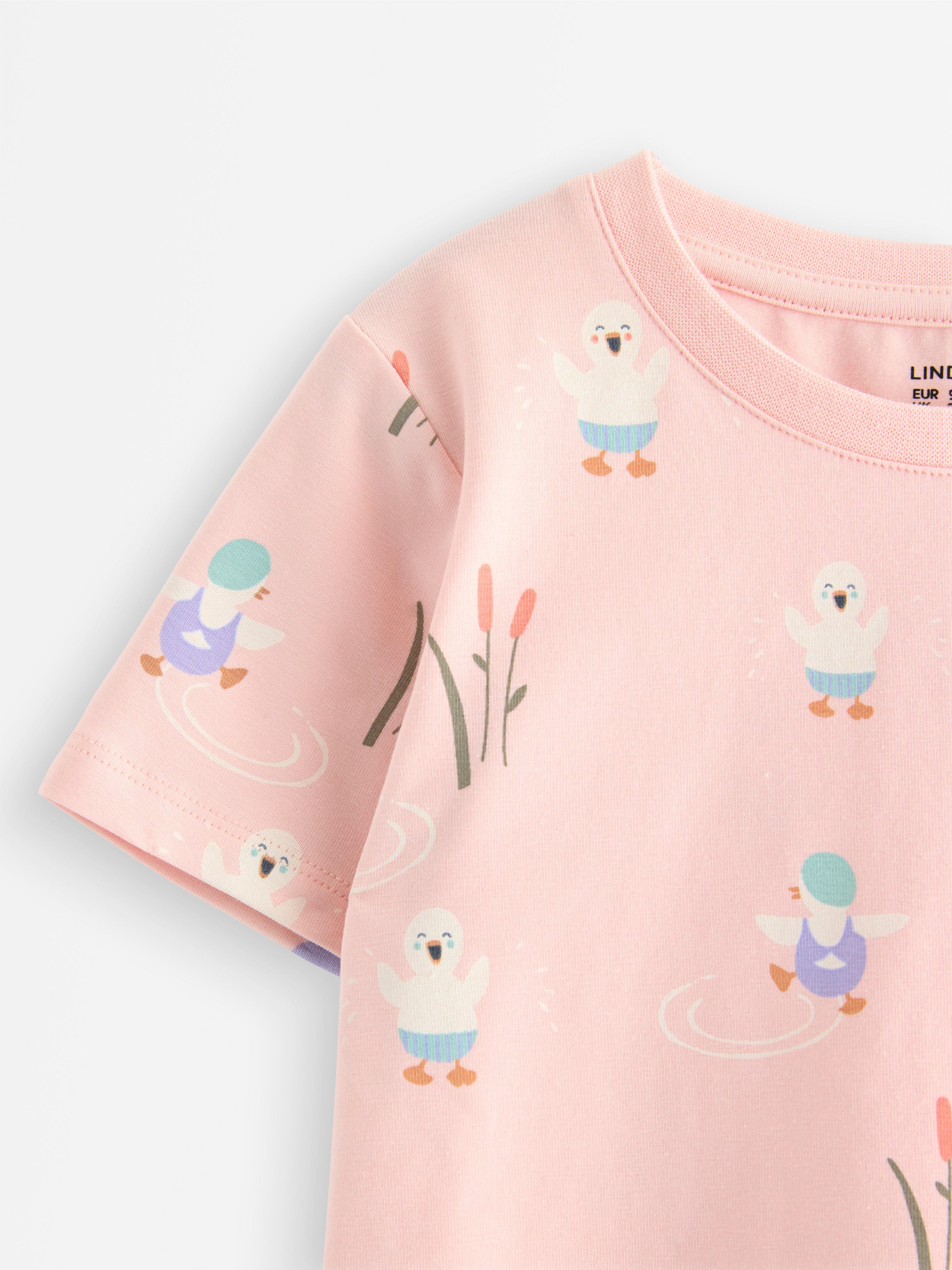 Camiseta rosa claro empolvado