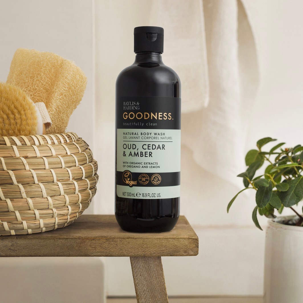 Baylis & Harding Goodness dušo želė Agarmedis, kedras ir ambra - 500 ml
