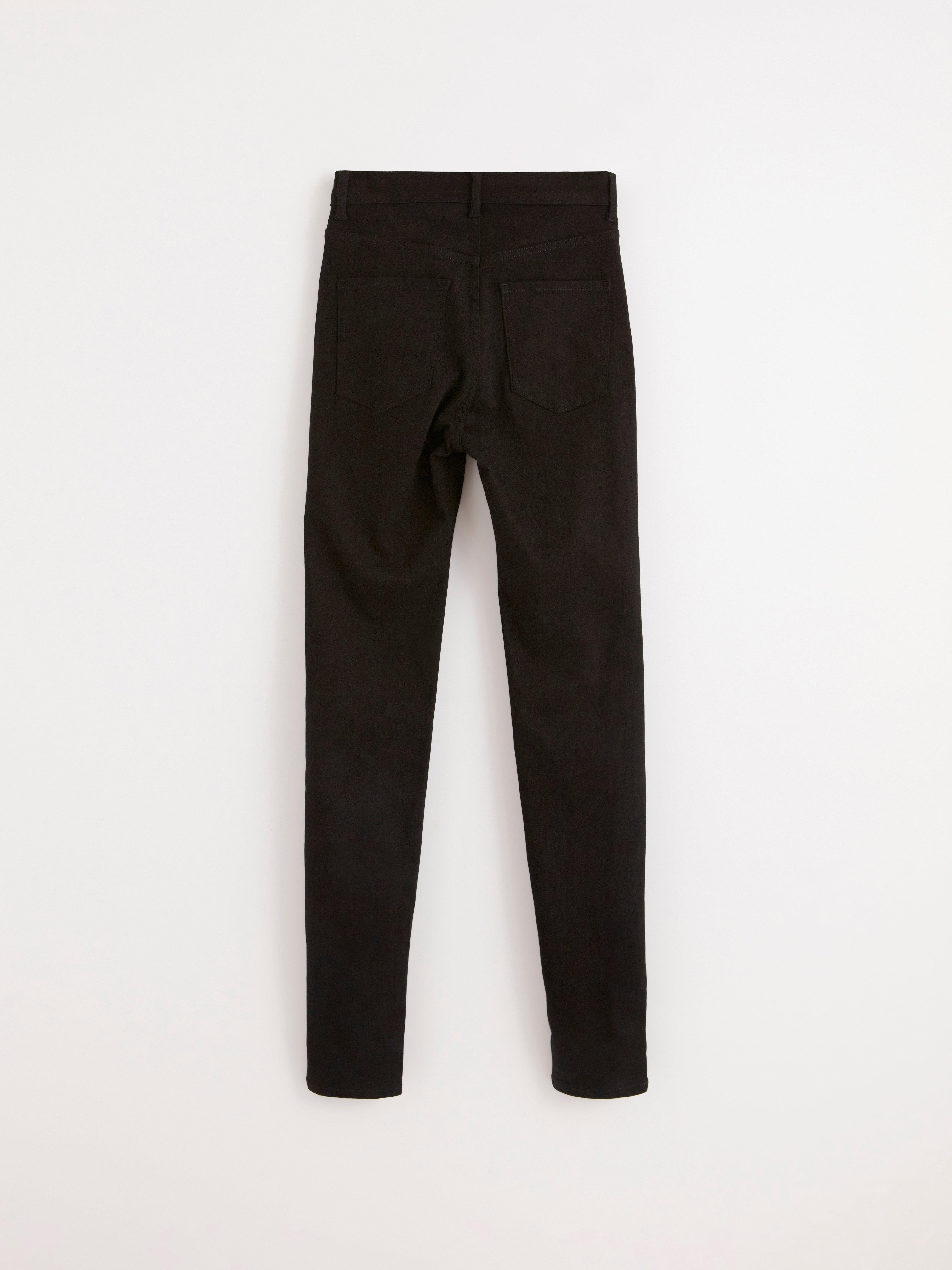 Calça jeans skinny de cintura alta VERA preta