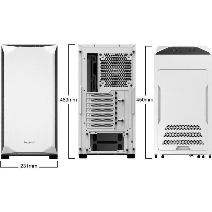 PC-Gehäuse – Be quiet! – BGW35 Pure Base 500 Window – Midi-Tower – Weiß